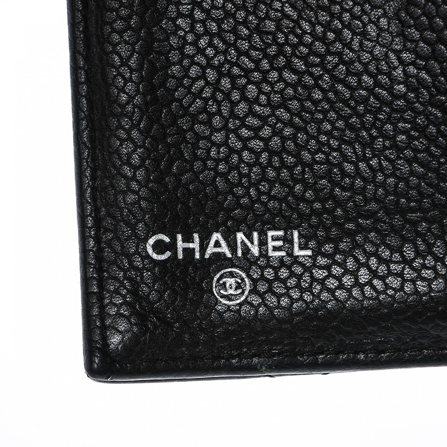 Caviar Quilted Large Flap Wallet Black