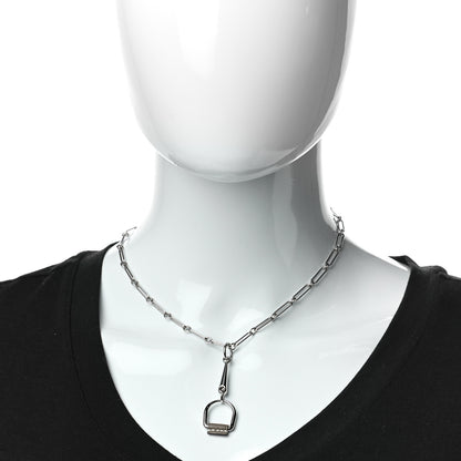 Hermes Swift Small Heritage Equestre Pendant Necklace Etoupe 2 of 5