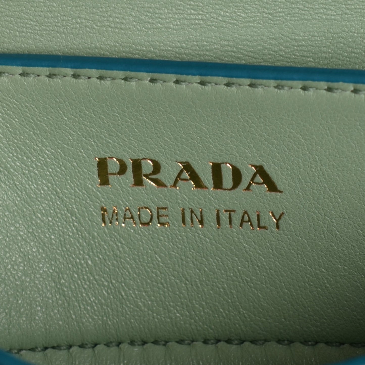 Saffiano Cuir Small Double Bag Turchese Acquamarina