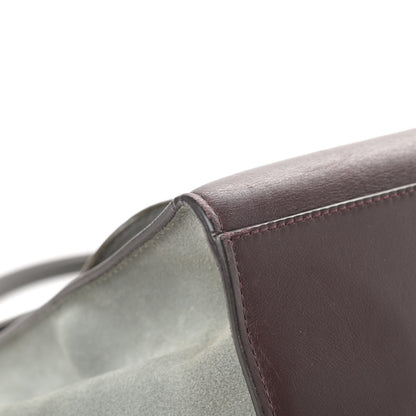 Celine Smooth Calfskin Suede Large Tri-Color Trapeze Dark Grey 8 of 23
