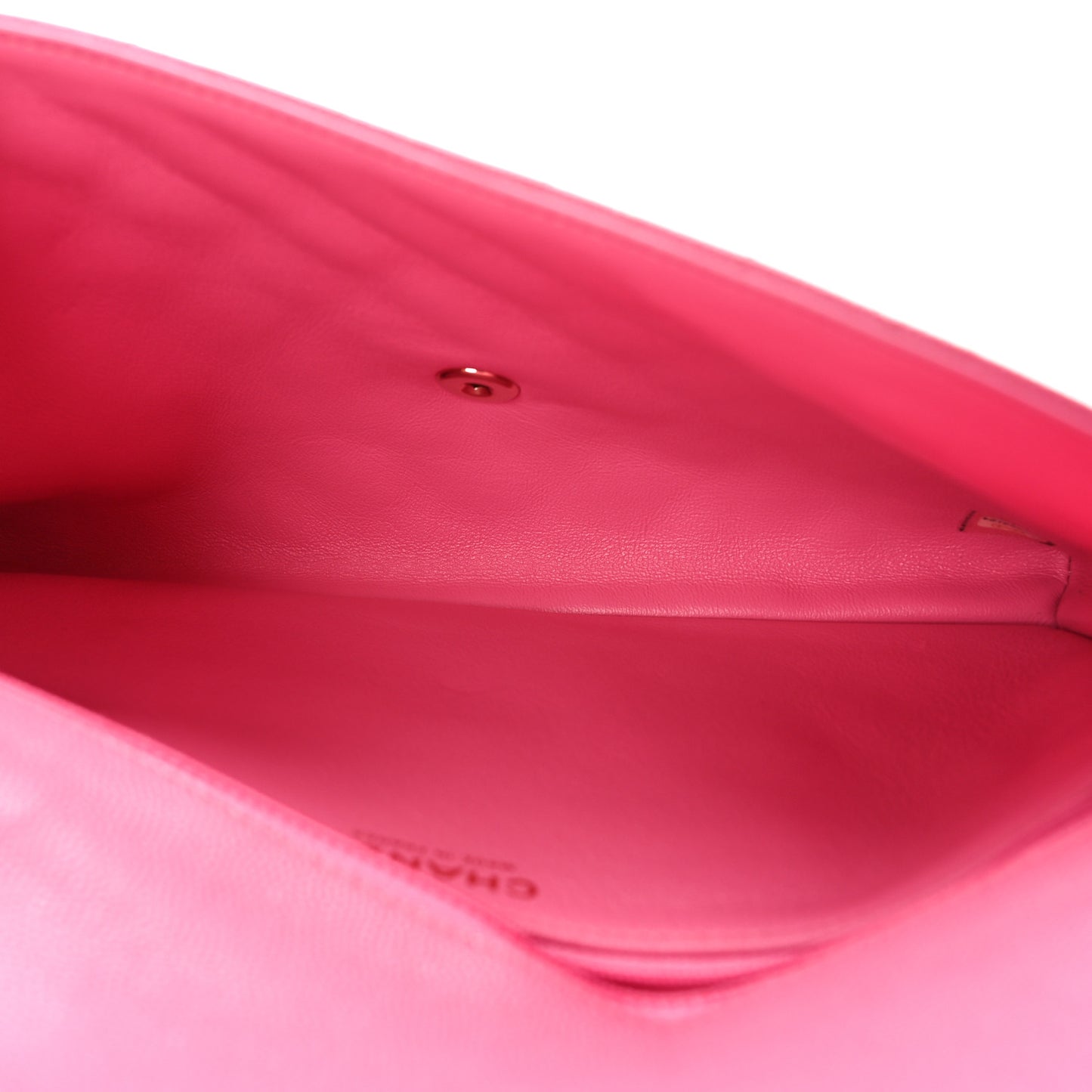 Caviar Quilted Flap Clutch Pink