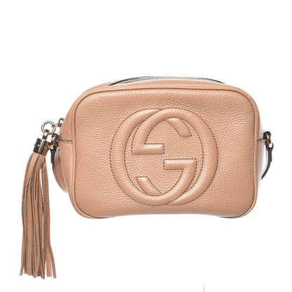 Gucci Pebbled Calfskin Small Soho Disco Bag Camelia 1 of 14