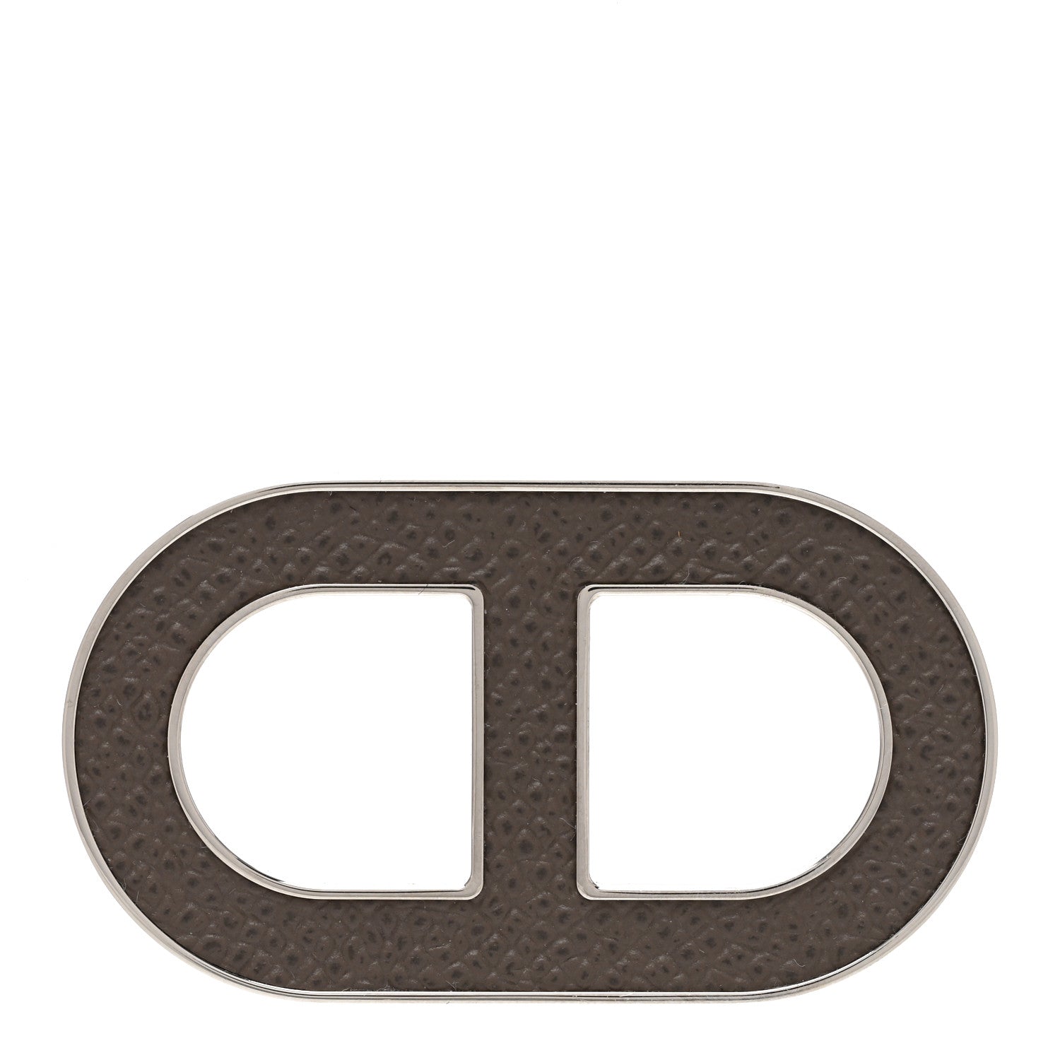 Hermes Palladium Epsom Chain D'Ancre Badge Gris Etain 1 of 5