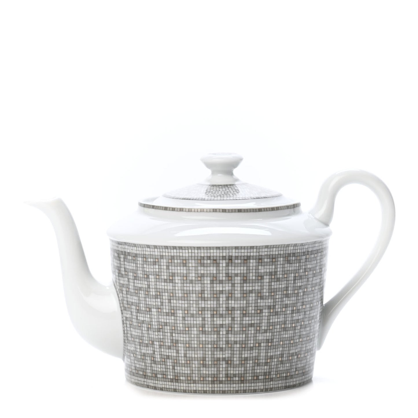 Porcelain Mosaique Au 24 Platine Coffee/Tea Pot Platinum
