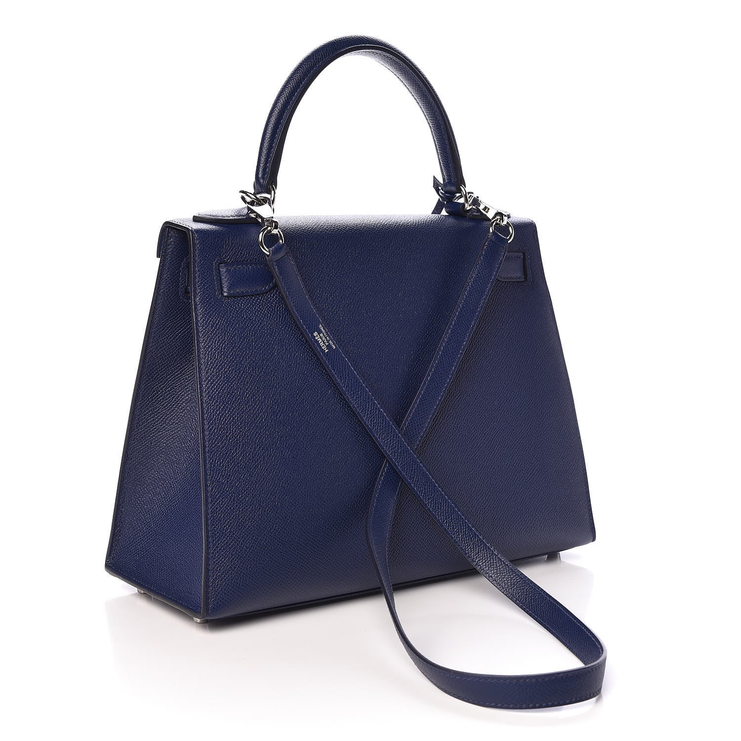 Hermes Epsom Taurillon Clemence Chevre Mysore Horseshoe Kellygraphie Lettre M Kelly Sellier 28 Bleu Sapphire Brighton Brique 4 of 12