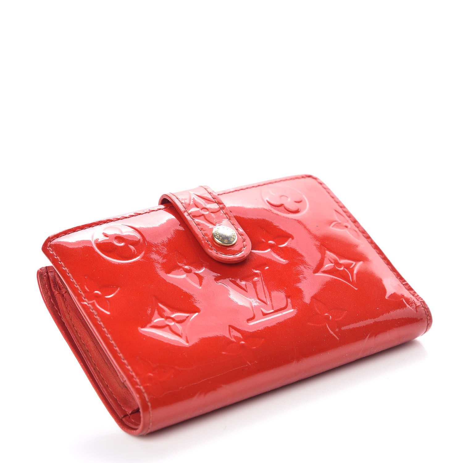 Louis Vuitton Vernis French Purse Wallet Red 4 of 14