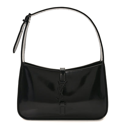 Saint Laurent Patent Le 5 A 7 Monochrome Hobo Black 1 of 11