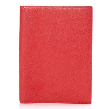 Louis Vuitton Calfskin Notebook Cover MM Rouge Orange 1 of 7