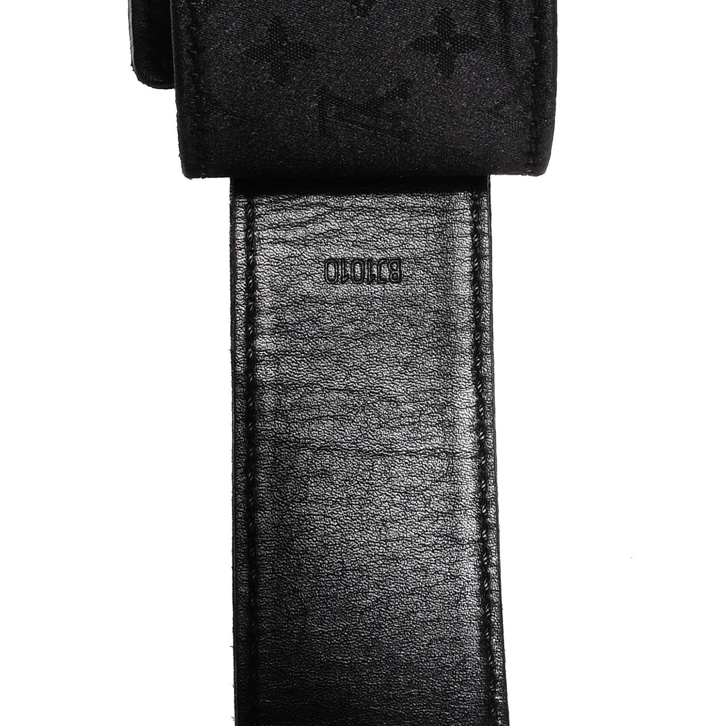 Satin Monogram Serrure Cuff Black