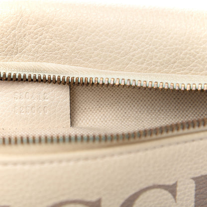 Gucci Grained Calfskin Logo Belt Bag White 9 of 10