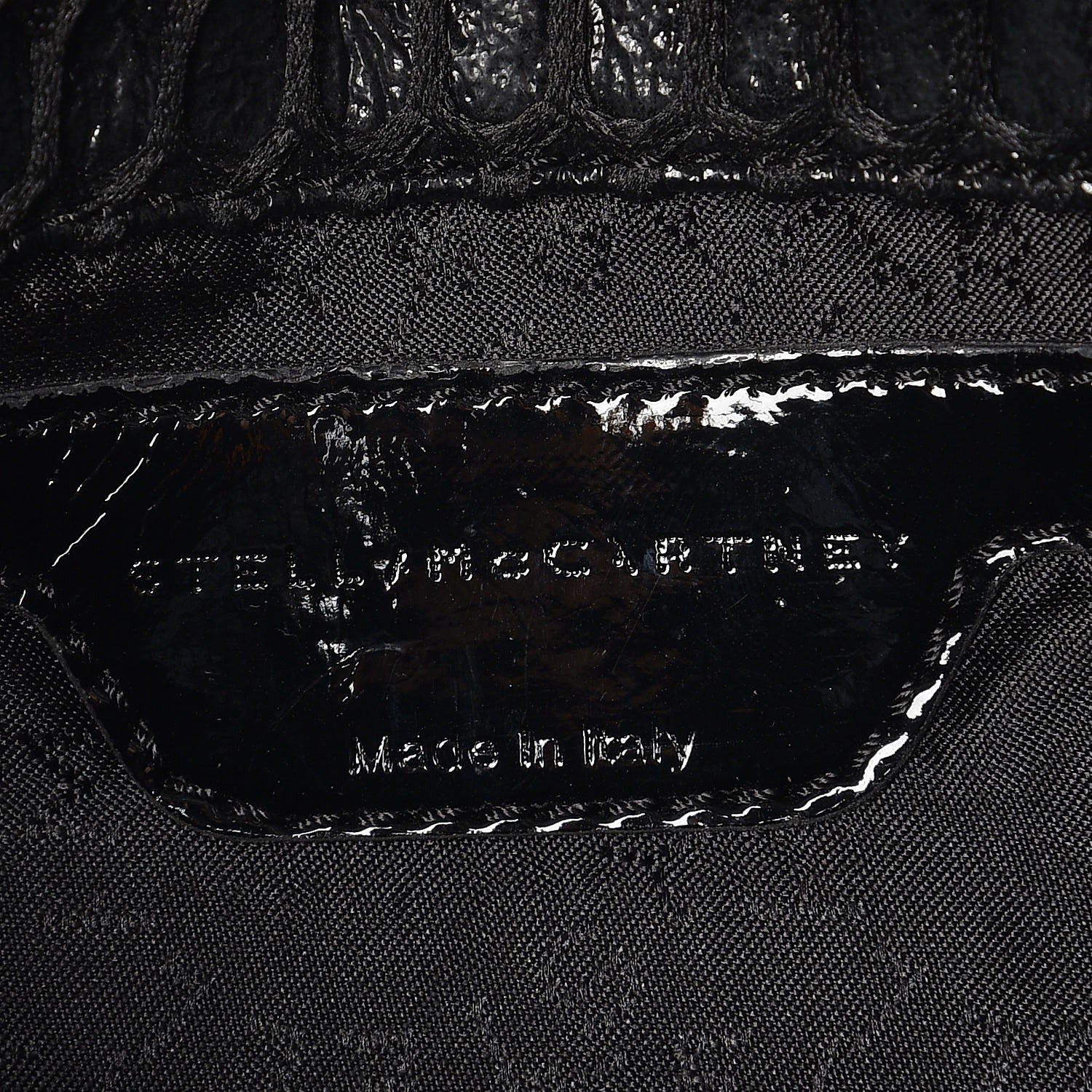 Stella McCartney Net Patent Falabella Clutch Black 5 of 7