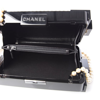 Chanel Pearl Boy Brick Lego Clutch Black 5 of 17