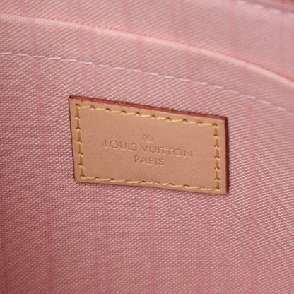 Louis Vuitton Damier Azur Neverfull MM GM Pochette Rose Ballerine 6 of 10