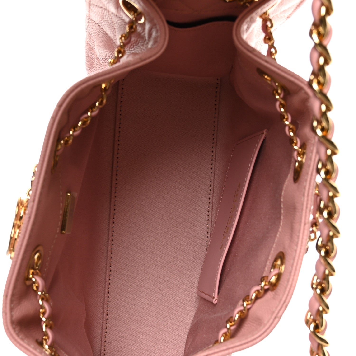 Chanel Caviar Quilted Mini Chanel 25 Handbag Pink 5 of 11