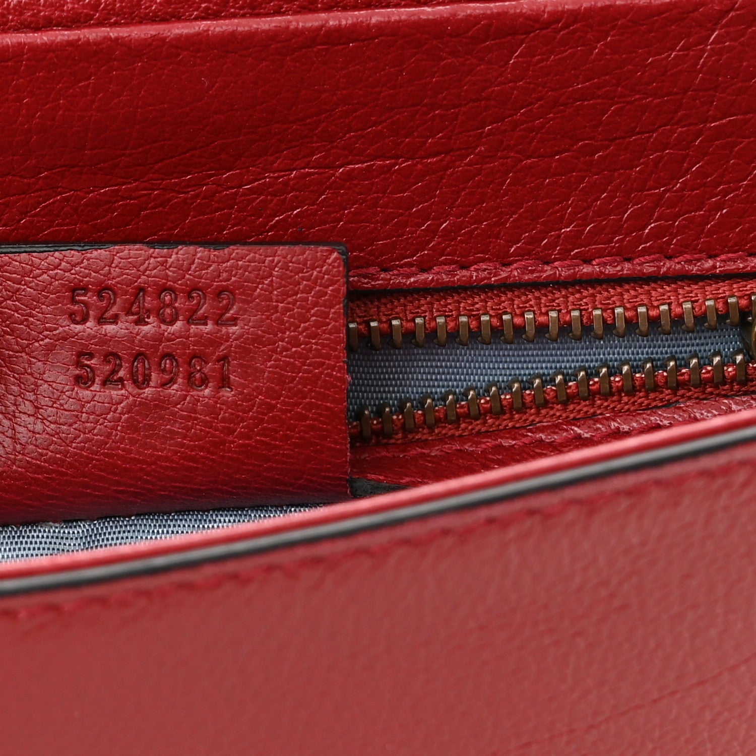 Gucci Calfskin Diagonal GG Medium Thiara Double Envelope Shoulder Bag Black Red 8 of 12
