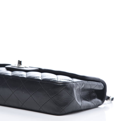 Chanel Lambskin Quilted East West Flap Black 9 of 10