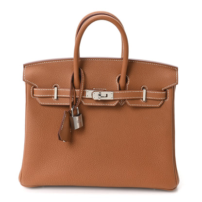 Hermes Togo Birkin 25 Gold 1 of 11