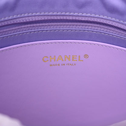 Chanel Shaded Calfskin CC Hobo Light Purple Pink Coral 6 of 10
