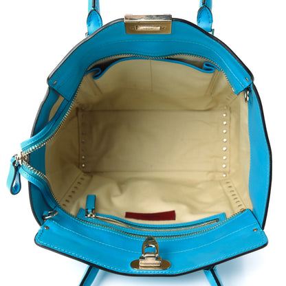 Valentino Garavani Vitello Rockstud Double Handle Tote Parrot 5 of 13