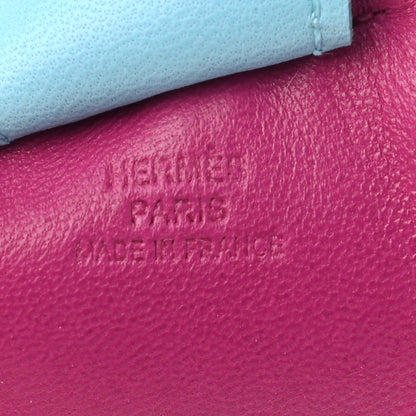 Hermes Milo Lambskin Grigri Rodeo Horse Bag Charm MM Rose Pourpre Cornaline Celeste 4 of 5