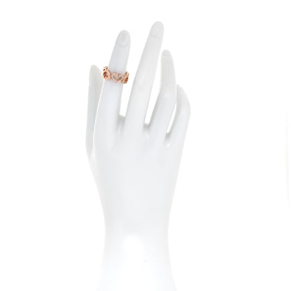 Cartier 18K Pink Gold Diamond Hearts and Symbols Ring 47 4 2 of 5