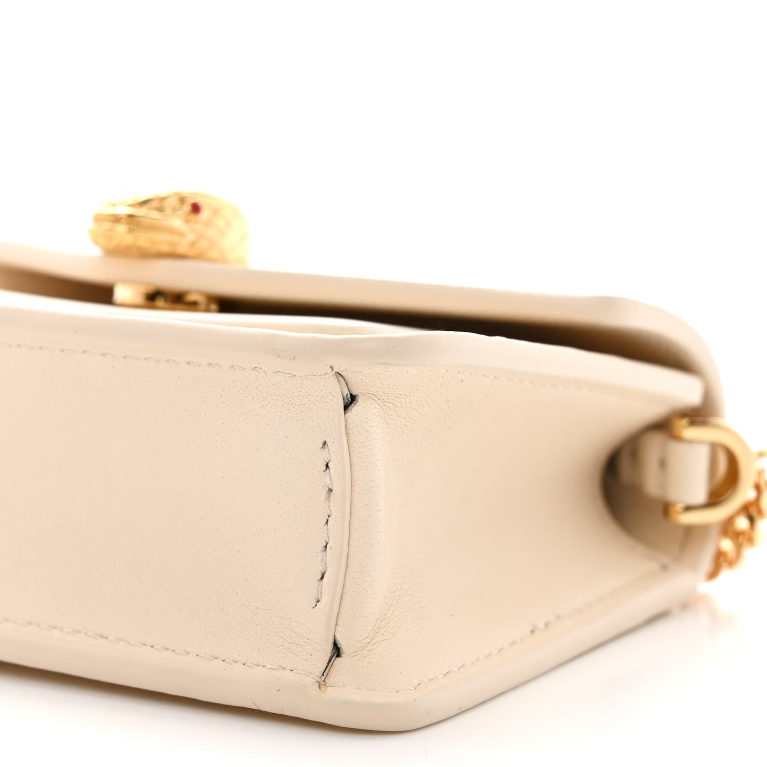 Bulgari Calfskin Serpenti Forever Micro Bag Ivory 9 of 10