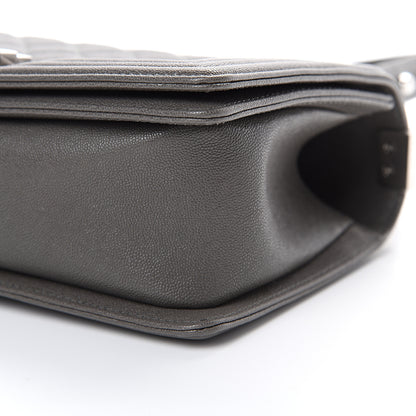 Chanel Caviar Quilted Medium Boy Flap Grey 9 of 10
