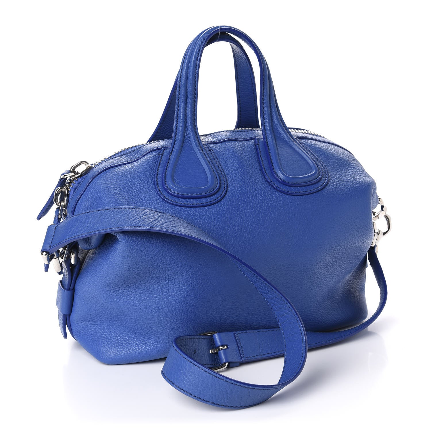Givenchy Waxy Grained Calfskin Small Nightingale Blue Indigo 4 of 11