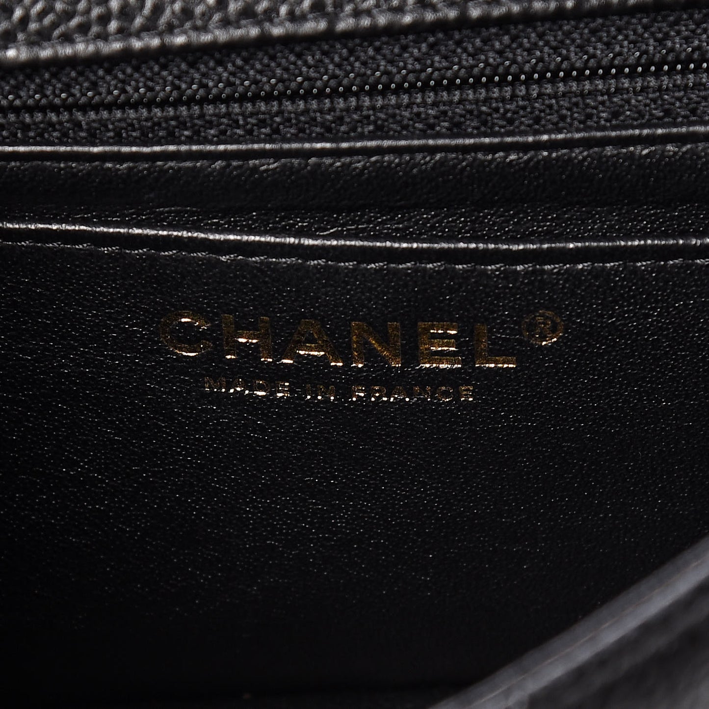 Caviar Quilted Mini Rectangular Flap Black