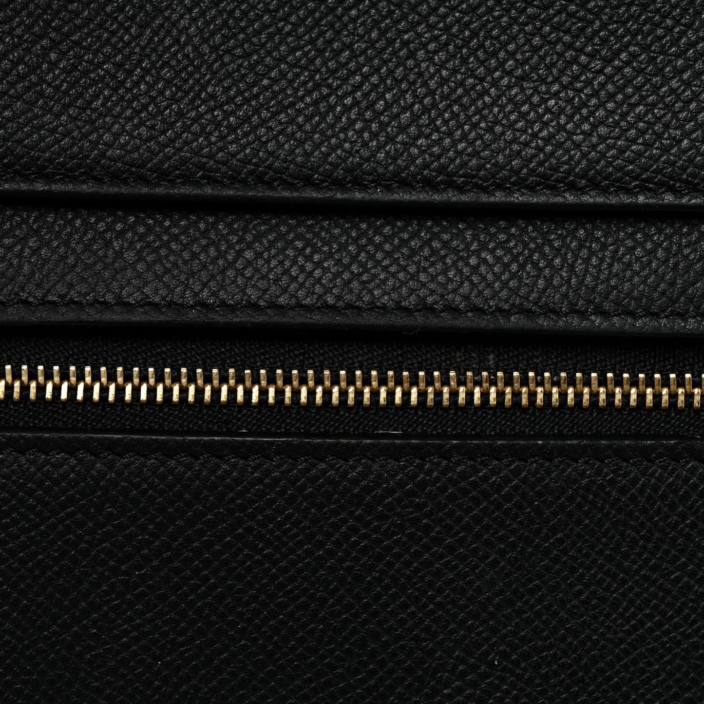 Grained Calfskin Small Belt Bag Black