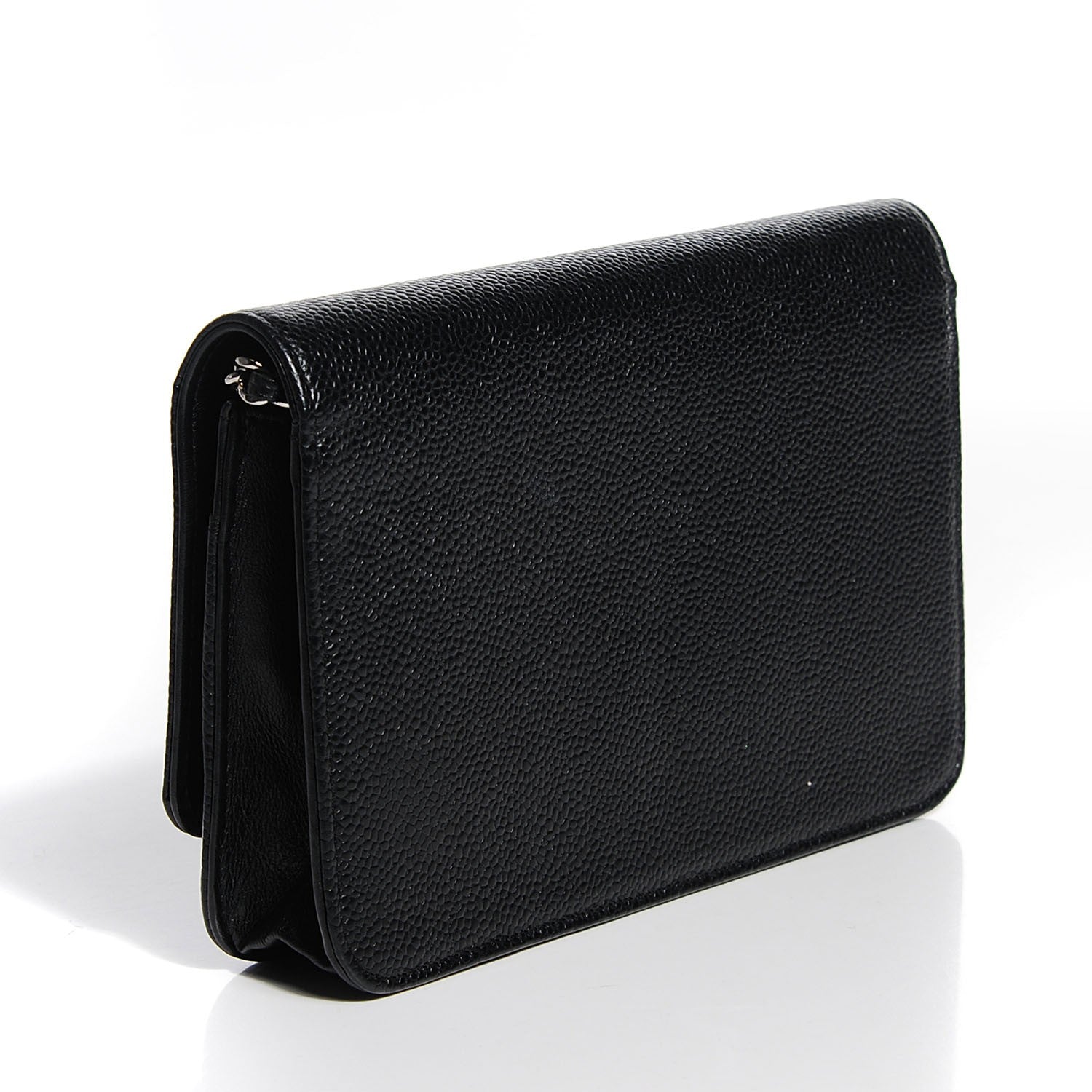 Chanel Caviar Timeless CC Wallet on Chain WOC Black 3 of 8