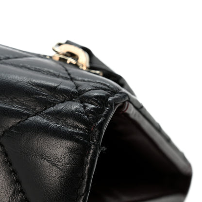 Chanel Aged Calfskin Quilted Reissue Compact Wallet Black 11 of 11