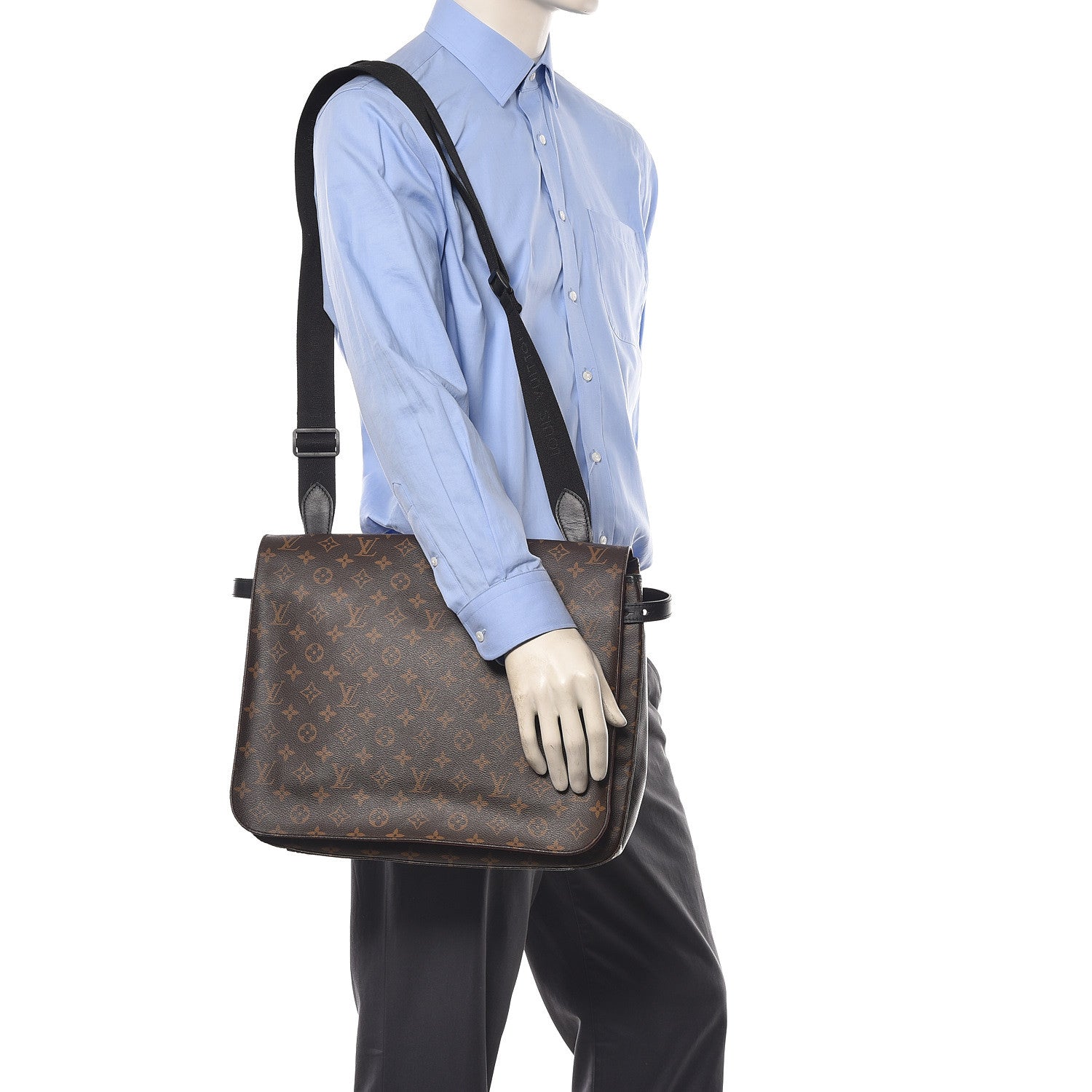 Louis Vuitton Monogram Macassar Drake Messenger 2 of 13