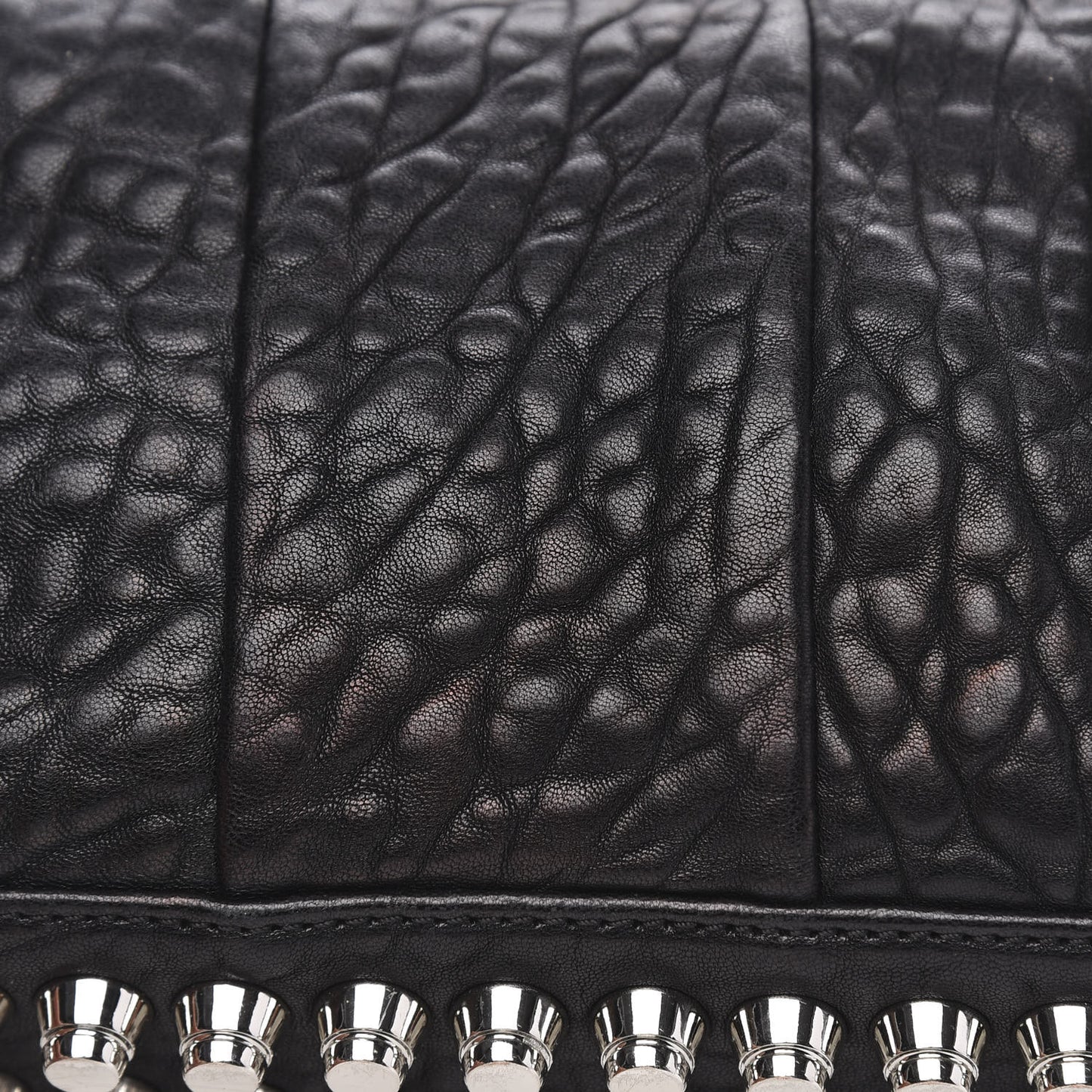 Pebbled Lambskin Mini Rockie Black Rhodium Hardware