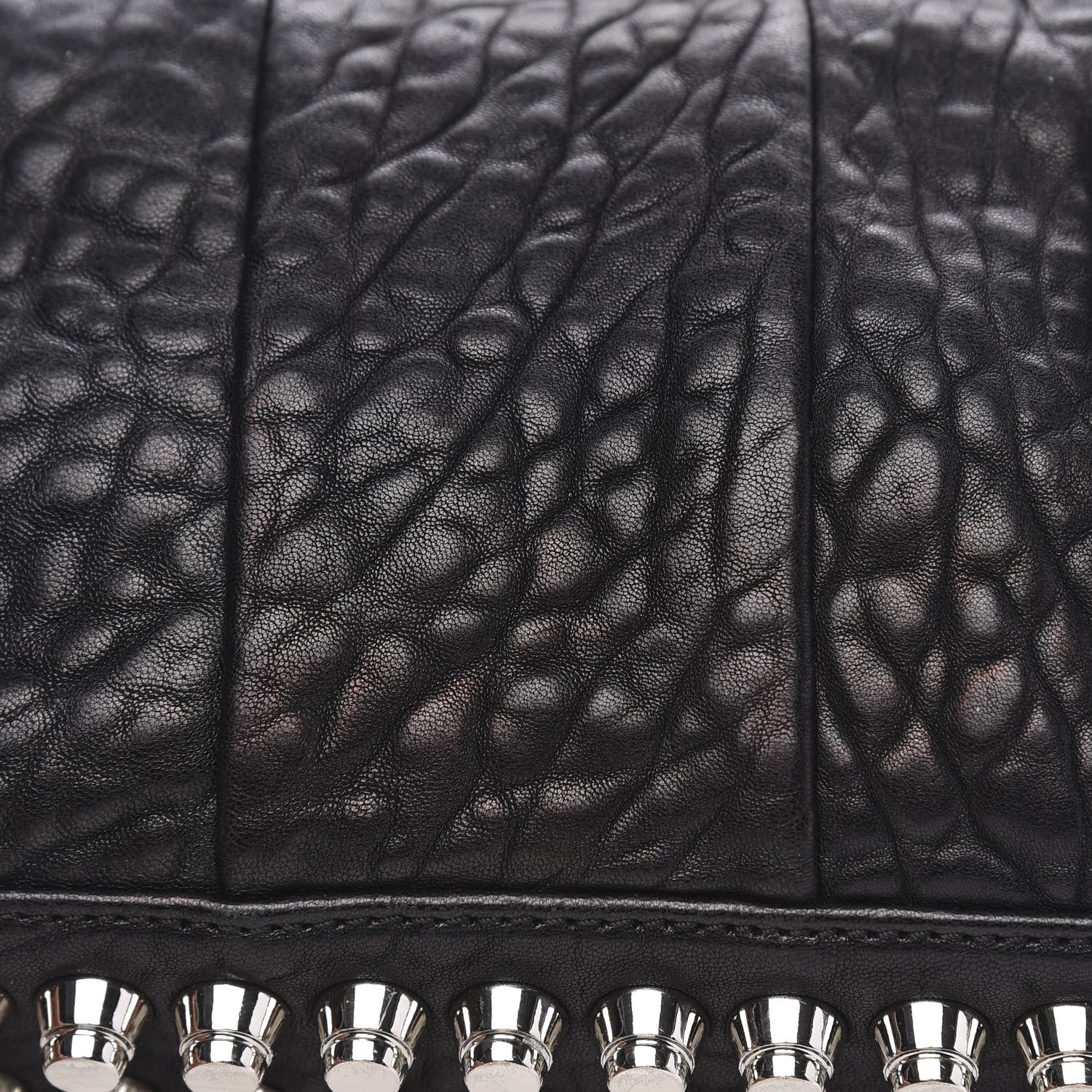 Alexander Wang Pebbled Lambskin Mini Rockie Black Rhodium Hardware 10 of 12