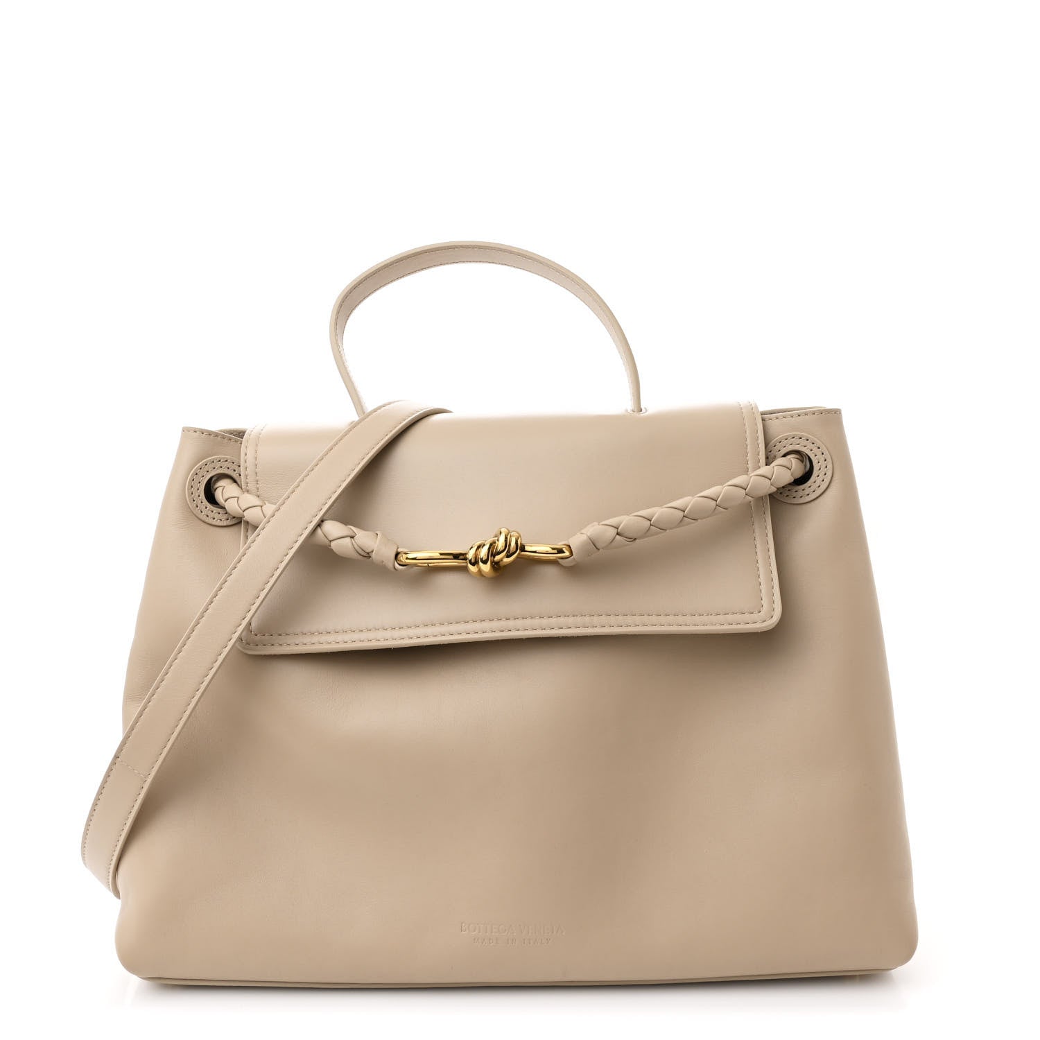 Bottega Veneta Silky Calfskin Medium Ciao Ciao Ecru 1 of 10