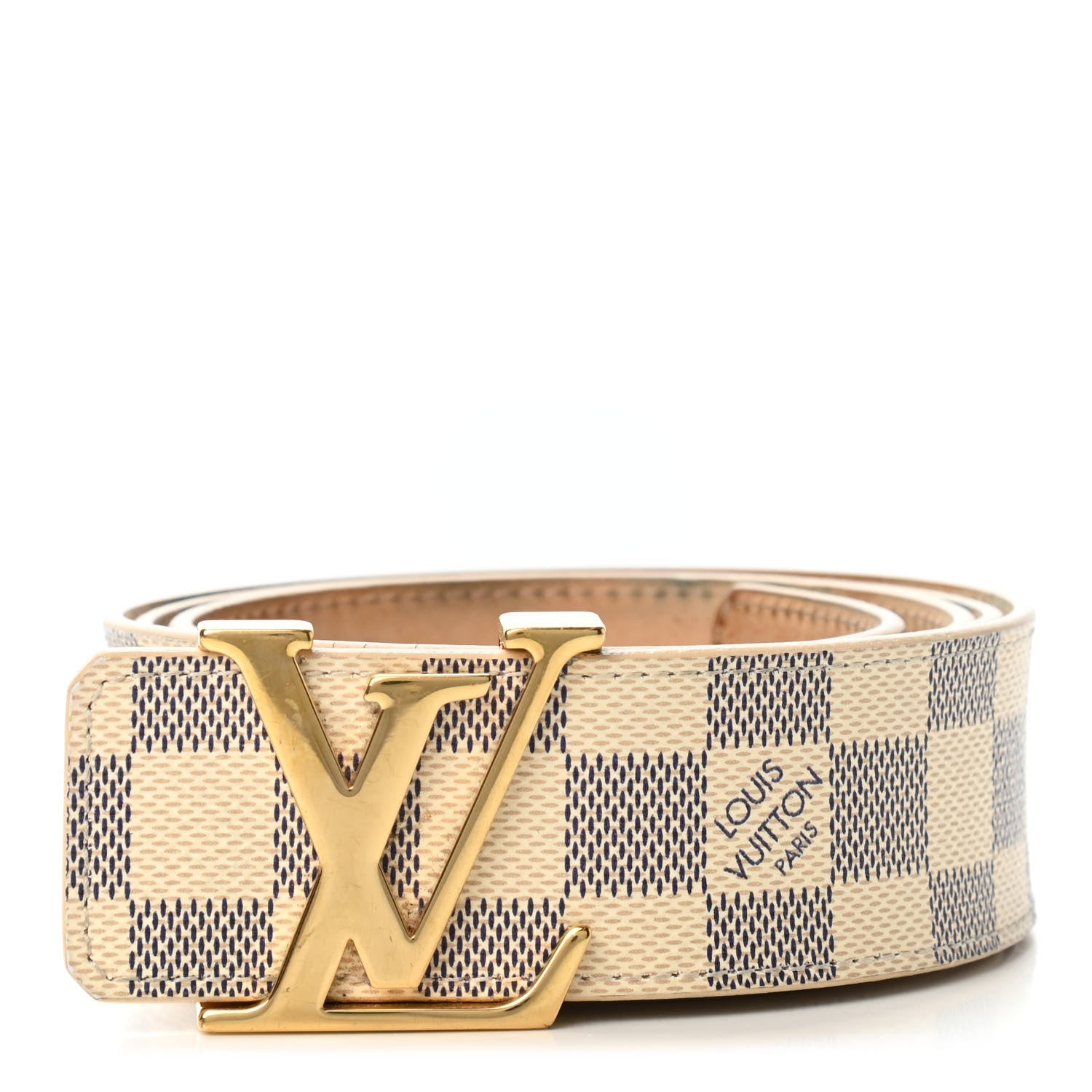 Louis Vuitton Damier Azur LV Initiales Belt 100 40 1 of 5