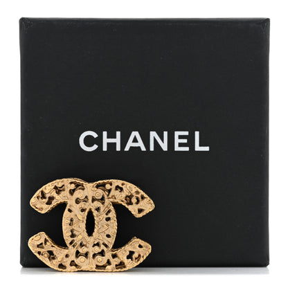 Chanel Chain CC Brooch Gold 5 of 5