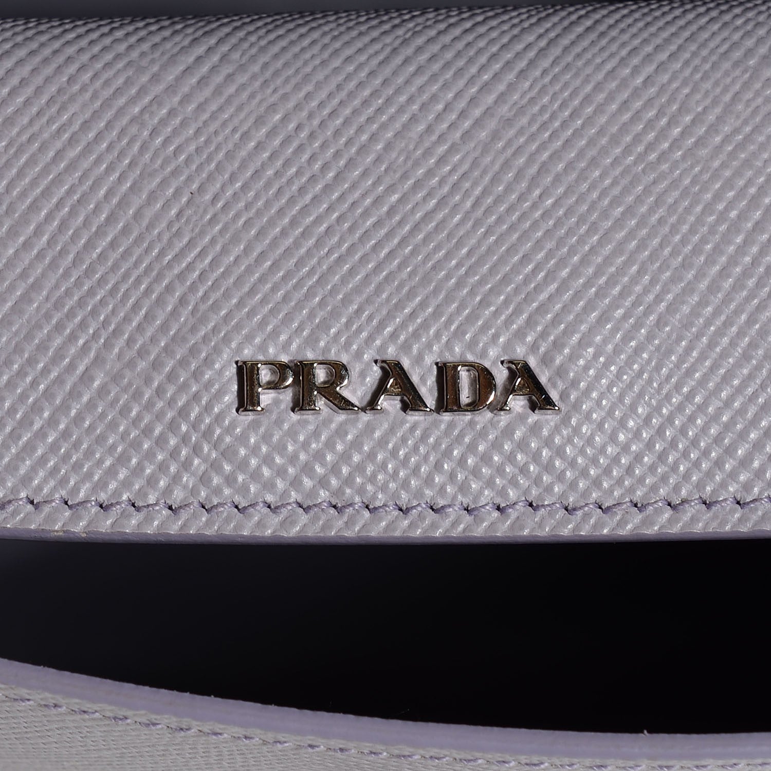 Prada Saffiano Cuir Convertible Top Handle Tote Glicine 6 of 10