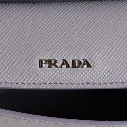 Prada Saffiano Cuir Convertible Top Handle Tote Glicine 6 of 10
