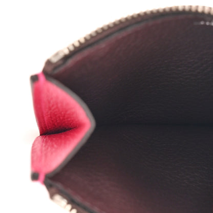 Hermes Evercolor Verso Constance Slim Wallet Framboise Rouge Sellier 7 of 12