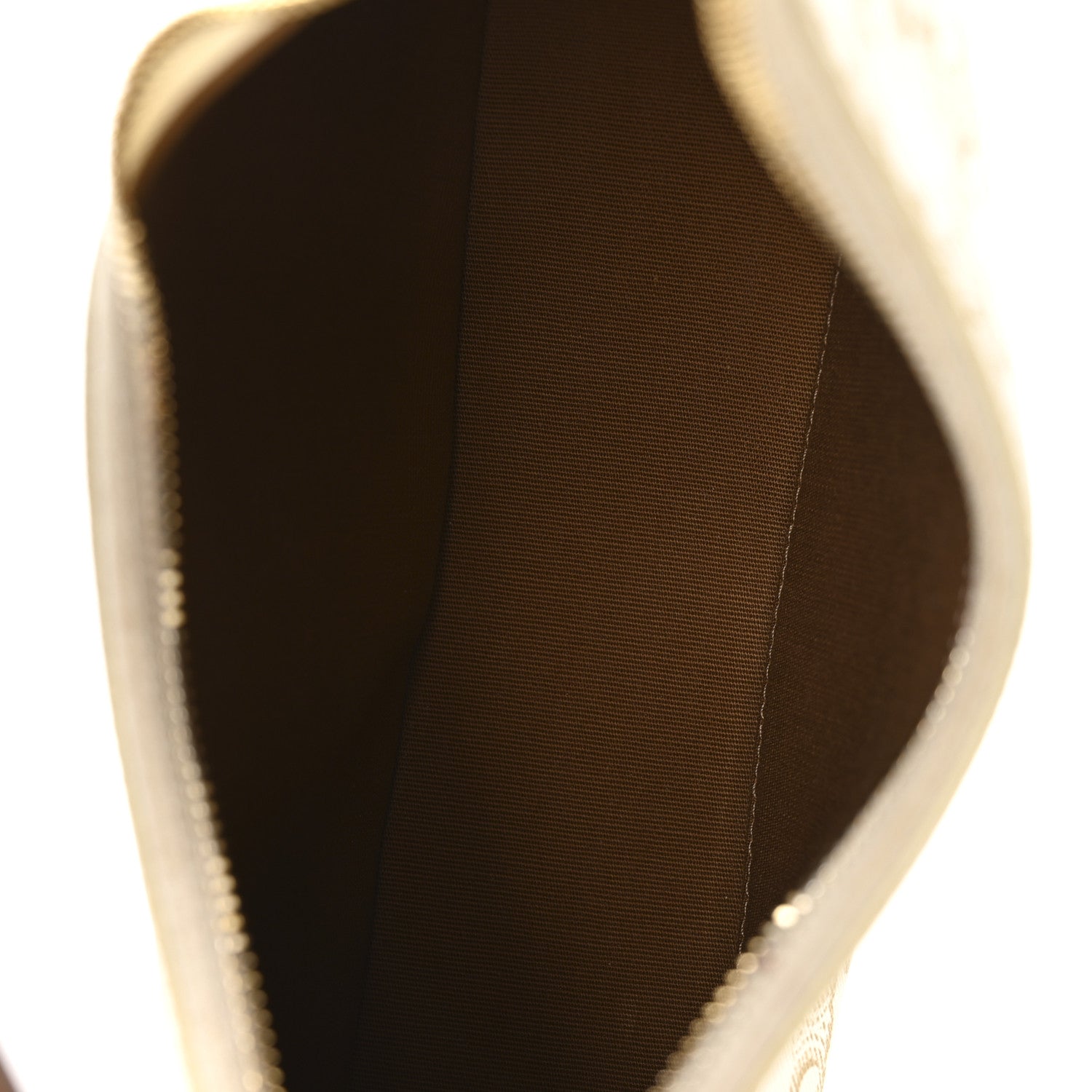 Celine Canvas Calfskin Ava Triomphe Shoulder Bag White 5 of 12