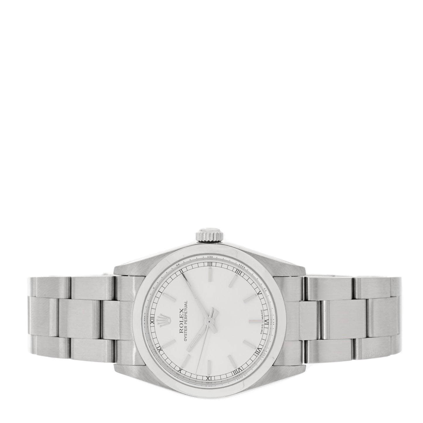 Stainless Steel 31mm Oyster Perpetual Watch Silver 77080