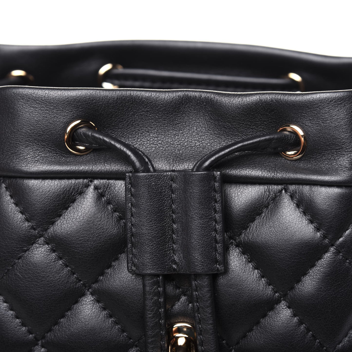 Lambskin Quilted Small Urban Spirit Backpack Black