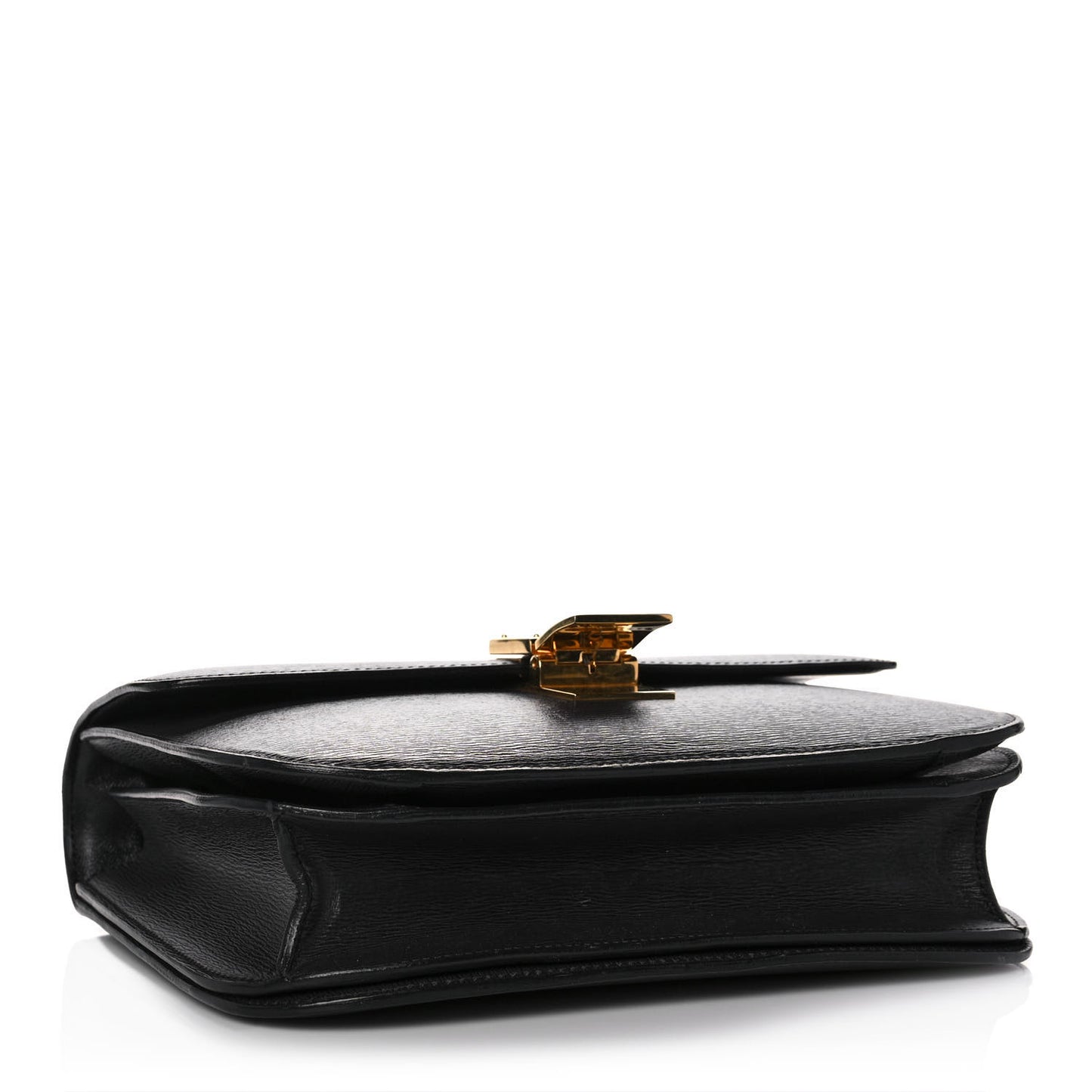Liege Calfskin Medium Classic Box Flap Bag Black
