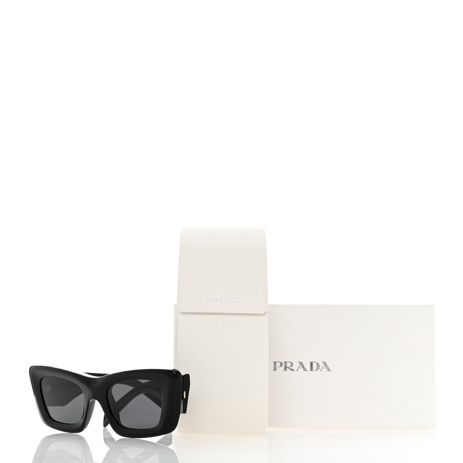 Prada Acetate Symbole Sunglasses SPR 13Z Black 7 of 7