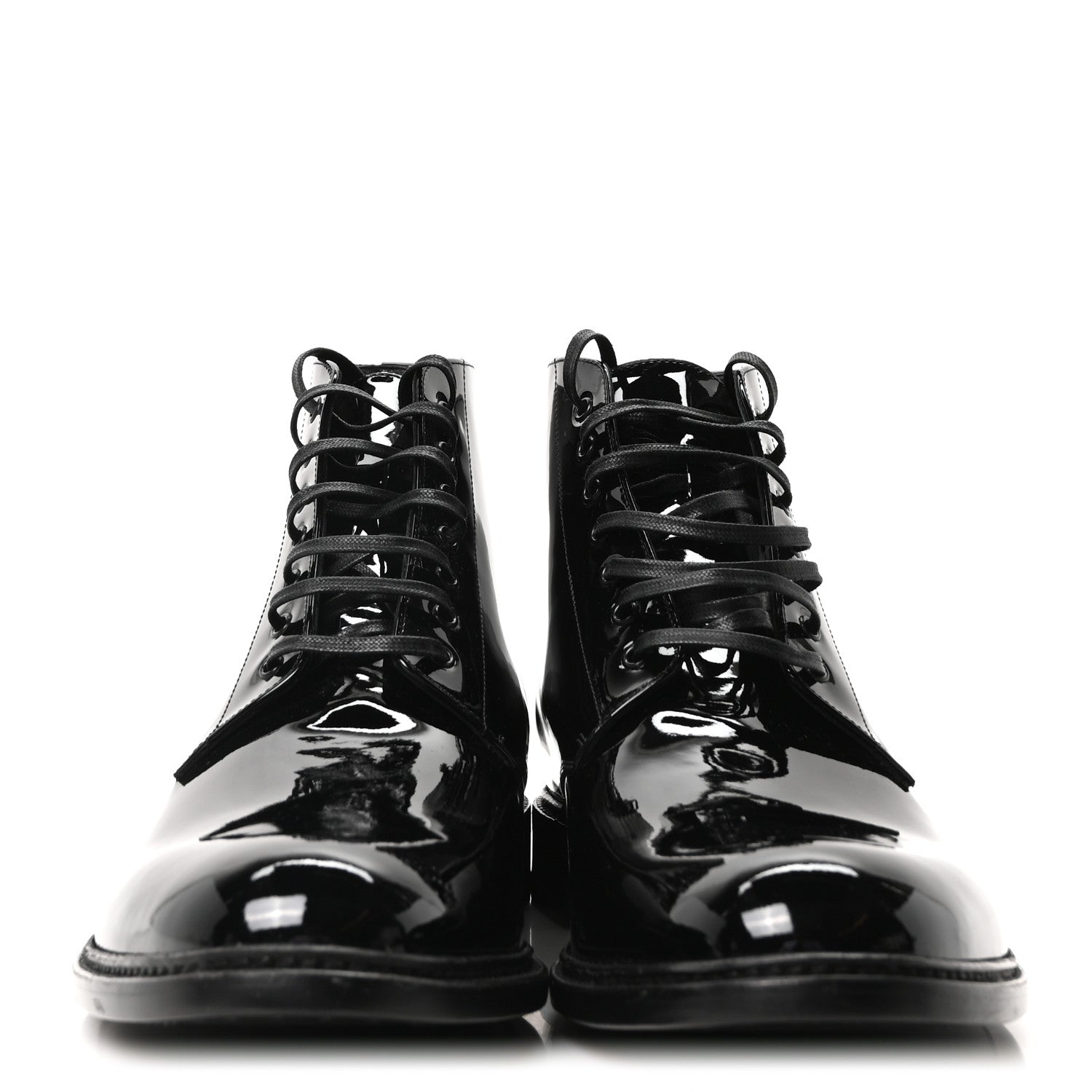 Saint Laurent Vernice Grupy Mens Army 20 Lace Up Boots 45 Black 3 of 9