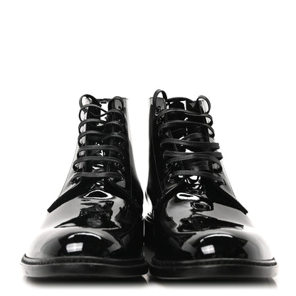 Saint Laurent Vernice Grupy Mens Army 20 Lace Up Boots 45 Black 3 of 9