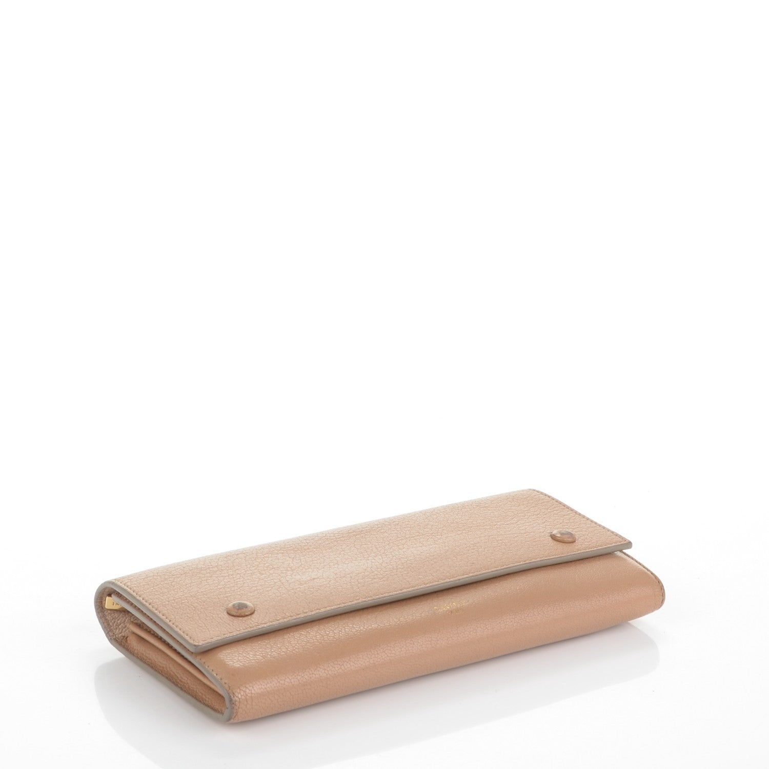 Celine Goatskin Large Multifunction Flap Wallet Praline 4 of 8