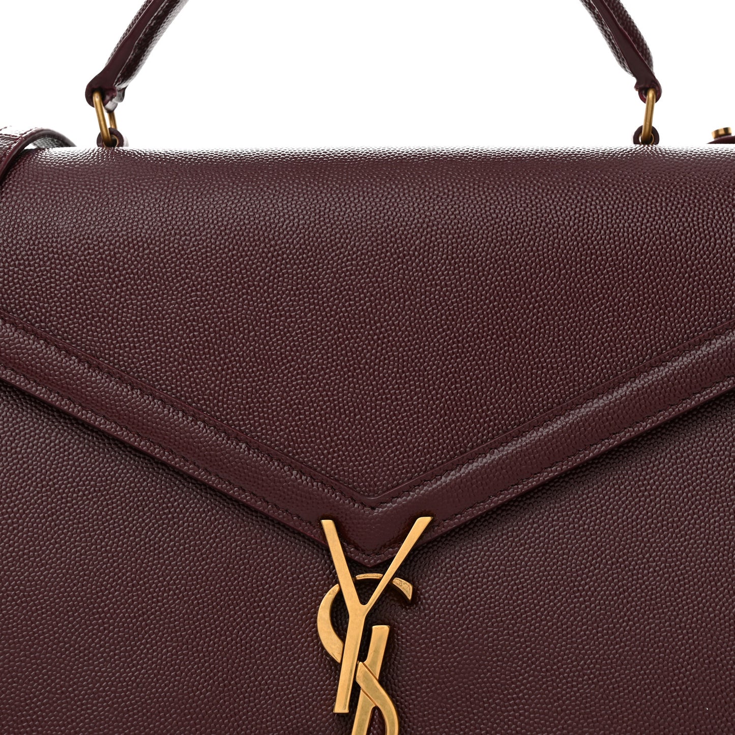 Grain de Poudre Medium Classic Monogram Cassandra Top Handle Rouge Legion
